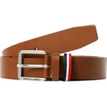 Jack&Jones Pánský kožený opasek JACESPO 12219179 Cognac 80 cm + 2 měsíce na vrácení zboží