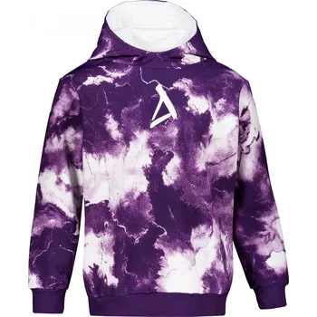 Chlapecké oblečení Dětská mikina premium ALTISPORT VOJ/ALK066MI01 BÍLÁ/FIALOVÁ 110