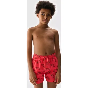 Chlapecké kraťasy Dětské kraťasy 4F 4FJWSS25UBDSM121 CORAL ALLOVER 122-128