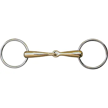 Sport Udidlo HKM Argentan nerezové kruhy udítko 18mm 14,5 cm