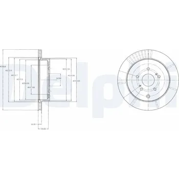 Brzdový kotouč Brzdový kotouč DELPHI BG4329