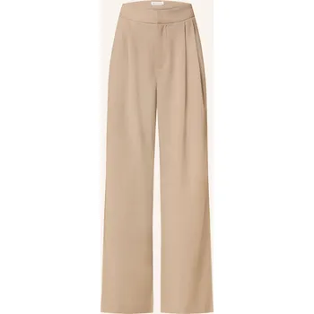 Dámské kalhoty Mrs & Hugs Dámské Marlene Kalhoty S Galonovými Pruhy, béžová, 36