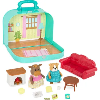 Figurka Li'l Woodzeez Sada v kufříku Obývací pokoj