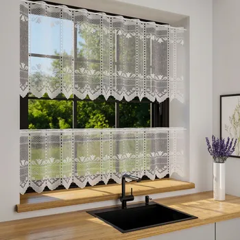 Záclona VITRÁŽOVÁ ZÁCLONA 60 cm ŽAKÁROVÁ Záclona Závěsová záclonka