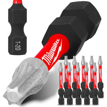 Bit 10x Rázový bit MILWAUKEE TX20 50 mm MAGNETICKÝ ŠROUBOVACÍ HROT TORX