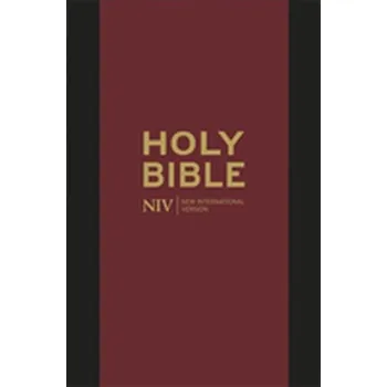 NIV Pocket Black Bonded Leather Bible with Zip - New International Version