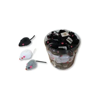 Hračka pro kočku Hračka pro kočky myš střední chlupatá 5 cm Hmotnost: 1 ks