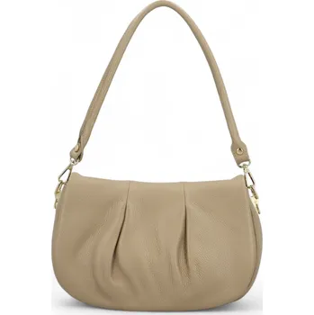 Kabelka Luxusní kožená kabelka na rameno Delami Federica, krémová