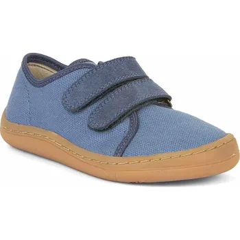 Dětská móda Froddo Barefoot dětské plátěné tenisky Canvas G1700379-10 Denim Velikost: 29