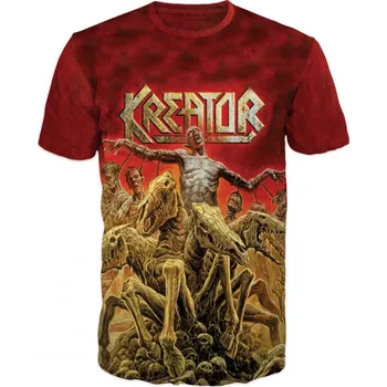 metalove-tricko-Kreator-cervene velikost: M - šířka 50 cm, délka 69 cm
