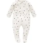 Pinokio Tres Bien Overal na zip - Ecru Dots, vel. 62