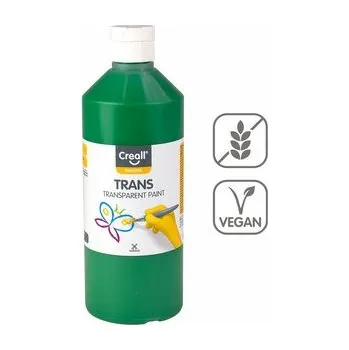 Speciální výtvarná barva Creall transparentní barva Trans, 500 ml, zelená