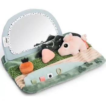 Hudební nástroj pro děti DONE BY DEER aktivní zrcadlo na podlahu Tiny farm mix barev