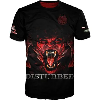 Pánské tričko metalove-tricko-Disturbed-cerne velikost: 158 - šířka 43 cm, délka 56 cm