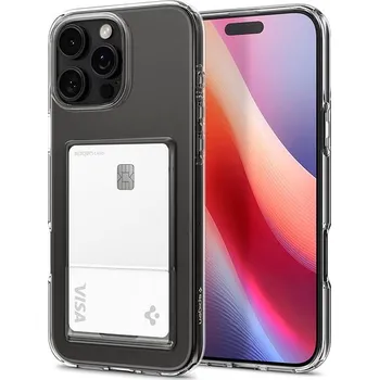 Pouzdro na mobilní telefon Spigen Crystal Slot Crystal Clear iPhone 16 Pro Max