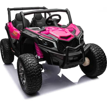 Dětské vozidlo KidVolt Buggy UTV X3 XXL | 4x200W | 24V 7Ah | růžová EVA kola | odpružení | 800W