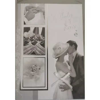 Karnet ślubny B6 Premium 40 + koperta (pl, 2000, Kunststoffverpackung, Terra Blue)