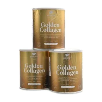 Kloubní výživa Natures Finest - Golden collagen 3 x 120g economy pack