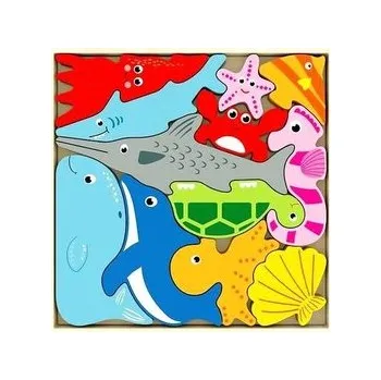 Dřevěná hračka Puzzle drewniane Zwierzęta