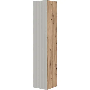 Koupelnový nábytek MALDAL koupelnová vysoká závěsná skříňka 1D, dub artisan/kašmírová + vyzvednutí ZDARMA