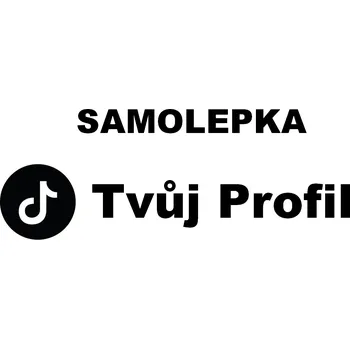 Samolepící dekorace Samolepka - TikTok profil