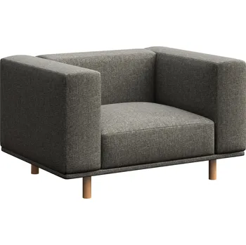 Křeslo Šedé čalouněné křeslo Ame Yens Kukumo