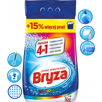 Prací prostředek Bryza 4v1 prací prášek COLOR 6,825 kg / 105 praní