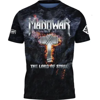 Pánské tričko metalove-tricko-Manowar-kladivo velikost: 7XL - šířka 73 cm, délka 80 cm