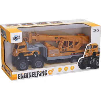 Dětské zboží Wiky Vehicles Tahač s jeřábem kov/plast 27,5 cm