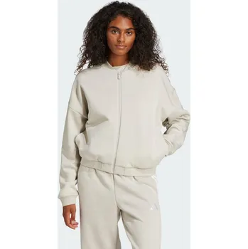 ADIDAS Bunda Essentials Contemporary Logo Bomber XS BÉŽOVÁ