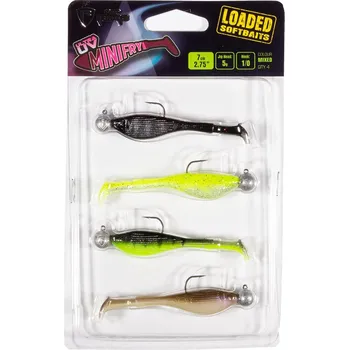 Umělá nástraha Fox Rage Gumová Nástraha UV Mini Fry Mixed Colour Loaded Lure Pack