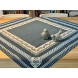 BYTEMA Gobelínový ubrus a šál SELSKÁ JIZBA modrá 100 x 100 cm