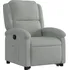 Křeslo Zvedací polohovací křeslo samet 3204300 světle šedé
