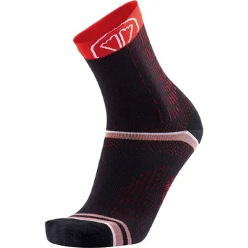 SIDAS Zimní běžecké ponožky WINTER RUN black/red - červenočerné Velikost: S/M (39-40)