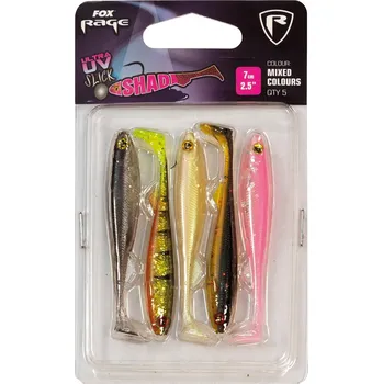 Umělá nástraha Fox Rage Gumová Nástraha Slick Shad UV Mixed Colour Packs 5 ks-Délka 7 cm
