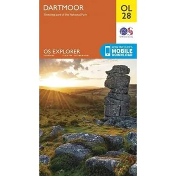 Cestování Dartmoor [EN] (2021, Karta, Ordnance Survey)