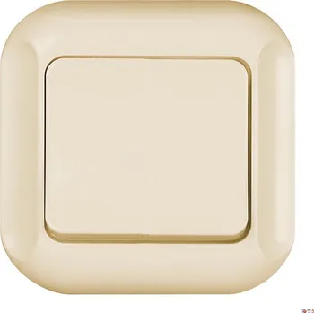 vypínač Křížový vypínač pod omítku TOPAZ-bis, béžová barva