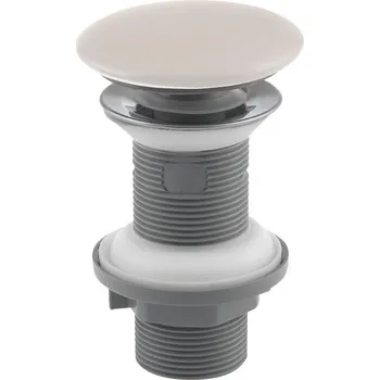 Umyvadlo Isvea Umyvadlová výpust 5/4“, click-clack, keramická zátka, tl.20-70mm, ivory 38TP0165I