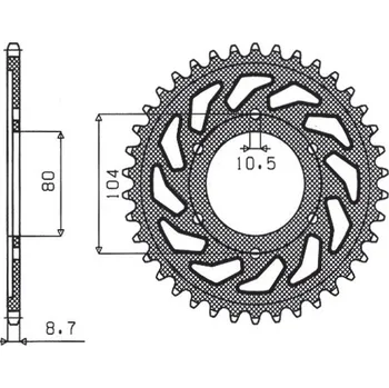 Řetězová sada pro motocykl SUNSTAR rozeta 488 42 KAWASAKI ZRX 1200 R/S 01-06, ZXR 750 91-92 (JTR488.42) (řetěz 530) (48842JT) (SUNSTAR rozeta 488 42 KAWASAKI ZRX 1200 R/S 01-06, ZXR 750 91-92 (JTR488.42) (řetěz 530) (48842JT))