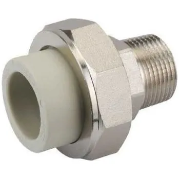 Vodovodní potrubí AQ Plast PPR Přechodka 40 x 5/4" se šroubením a vnějším závitem 62414054