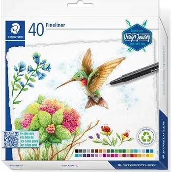 Fineliner "Triplus 334 Design Journey", 40 barev, sada, 0,3 mm, STAEDTLER