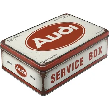 Dóza na potraviny NOSTALGIC ART dóza AUDI Service Box red/white