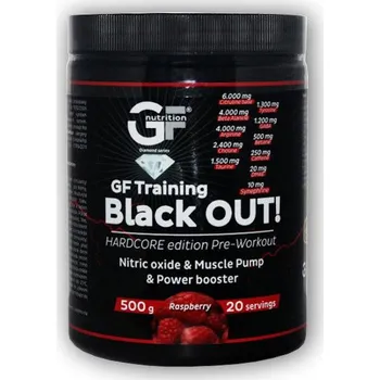 Anabolizér GF nutrition GF Training Black OUT 500g Blueberry + DÁREK