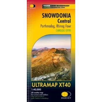 Encyklopedie Snowdonia Central [EN] (2024, Karta, Harvey Map Services Ltd)