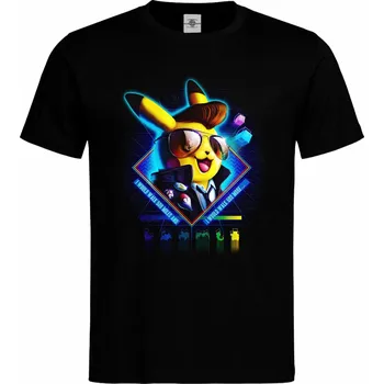 Pánské tričko Tričko Pikachu Druh: Pánské, Barva: Černá, Velikost: S