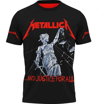 Pánské tričko metalove-tricko-Metallica-spravedlnost velikost: 5XL - šířka 67 cm, délka 78 cm