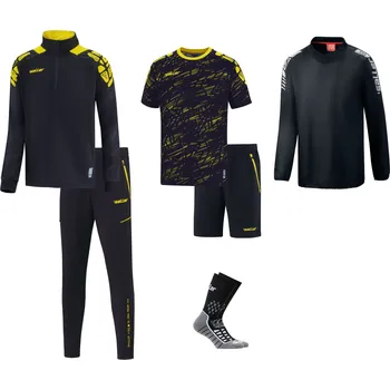 Saller VIBE Sportovní tréninkový set BARVA: 361 černá-žlutá, Velikost: 176 – univerzální sportovní komplet pro mládež i dospělé