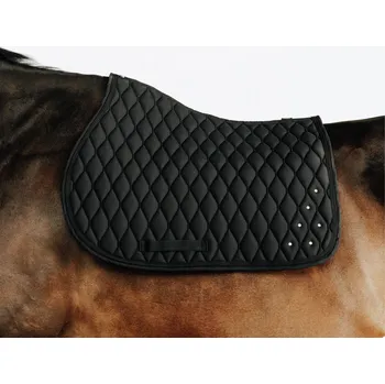 FOUGANZA Podsedlová dečka s kamínky pro koně a poníky 500 ČERNÁ