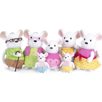 Figurka Li'l Woodzeez Rodina myší s prarodiči Nibblekin