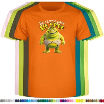 Chlapecké tričko detske-levne-bavlnene-tricko-potisk-Shrek Barva: Orange - oranžová, velikost: 104